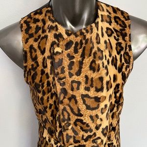 Vintage Moschino leopard print vest.